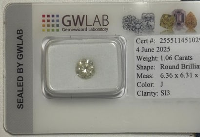 Natural Round Diamond 1.06 Ct