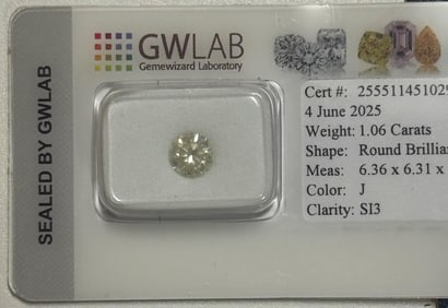 Natural Round Diamond 1.06 Ct