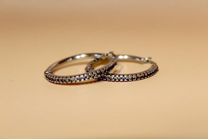 14K Natural Diamond Earrings