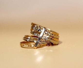 14K Gold Stack Ring