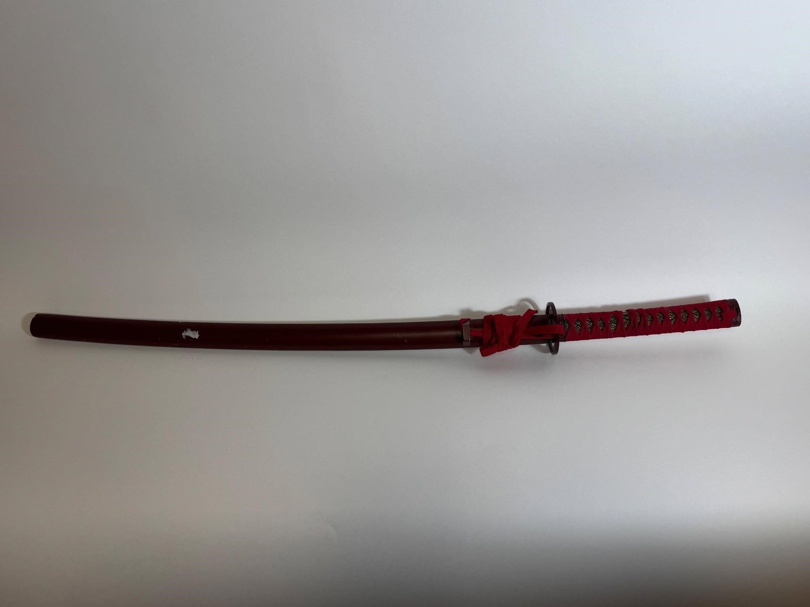 Decorative Japanese Katana Samurai Sword (Red): Decorative Japanese Katana Samurai Sword (Red)Length: 40in