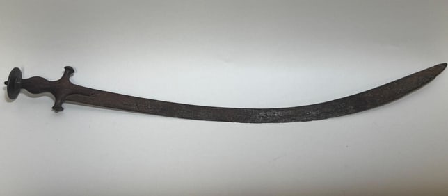 Antique Sword with Curved Blade