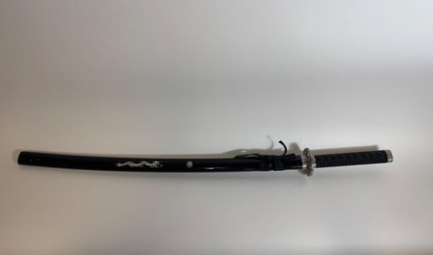 Decorative Japanese Katana Samurai Sword (Black)