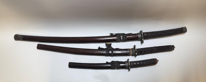 Set of Three Japanese Style Swords