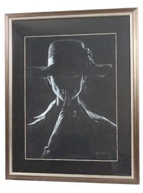 W&B shadow charcoal drawing by Natalia Kuznecova