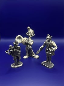 Vintage German Pewter Figures