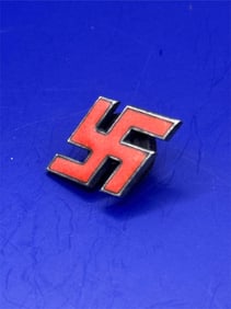 WWII Swastika Red Pin