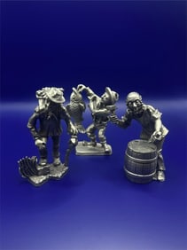 Vintage German Pewter Figures