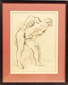 Moses Soyer (1899-1974) Nude Study