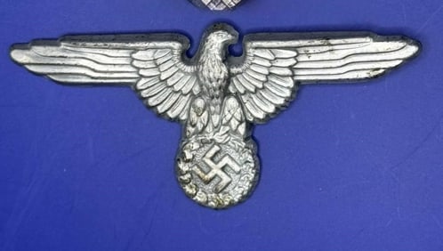 WWII German M1/72 SS Visor Cap Eagle