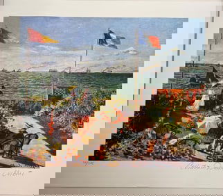 Claude Monet "Terrace by the Seaside" Giclée