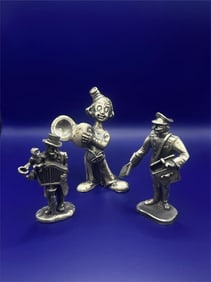 Vintage German Pewter Figures