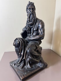 Ron Liod Sauvage Bronze Moses after Michaelangelo