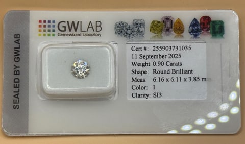 Natural Round Diamond 0.90ct