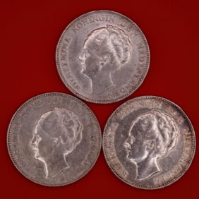 1931 Netherlands Queen Wilhelmina Silver Gulden