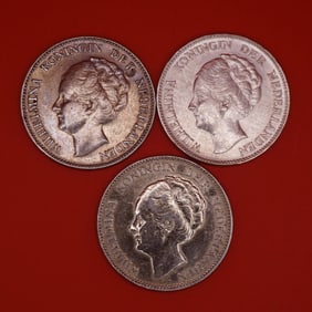 1931 Netherlands Queen Wilhelmina Silver Gulden