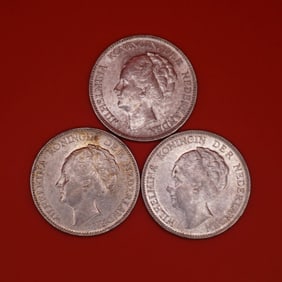 1940 Netherlands Queen Wilhelmina Silver Gulden