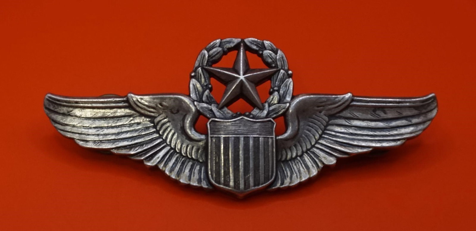 WWII USAF Silver Command Pilot Wing Badge (1 of 3)