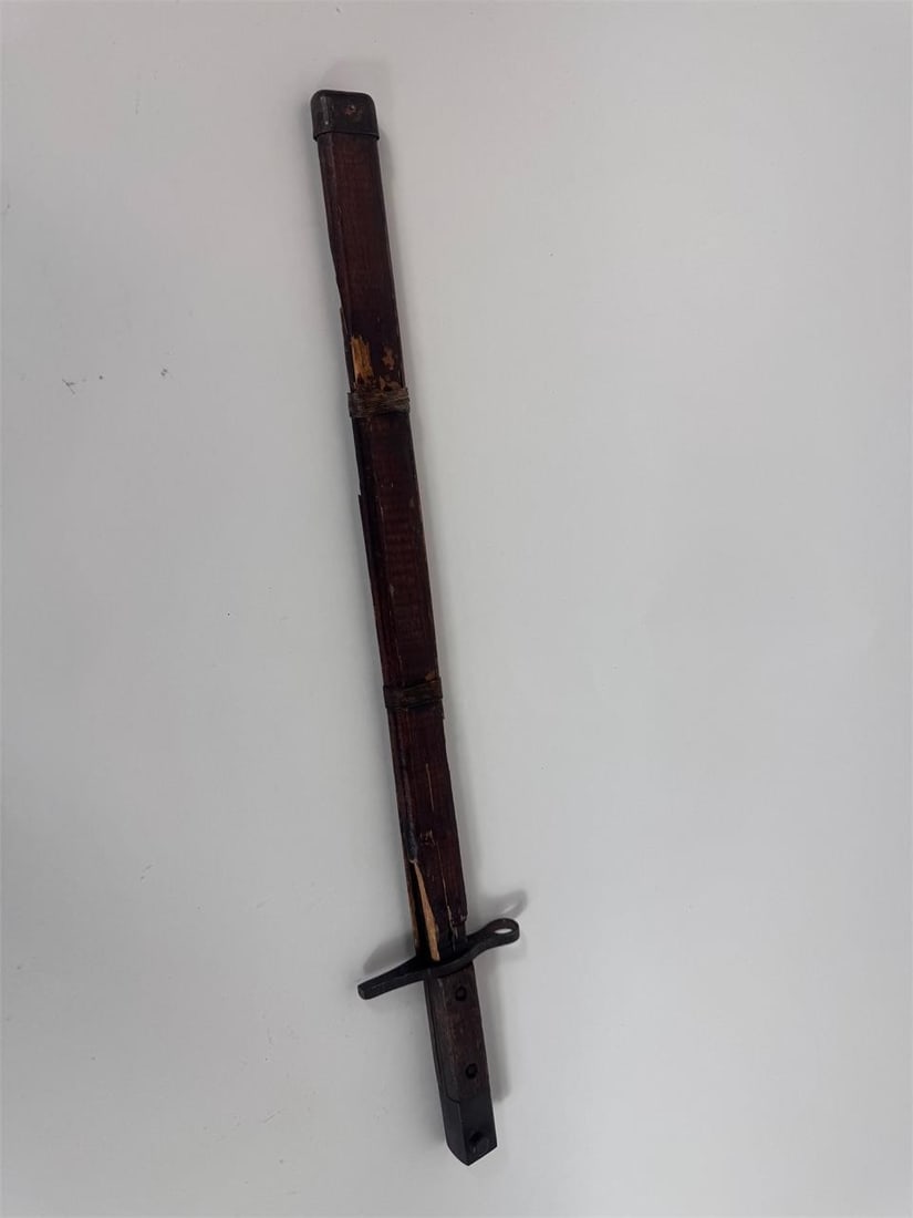 WWII Japanese Last Ditch Type 30 Bayonet Jinsen: This bayonet was made at the Jinsen Arsenal in Korea. Korea had been occupied by Japan as a colony for many years; so, small arms production, including rifles, hand grenades, and bayonets occurred und