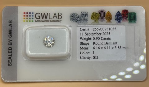 Natural Round Diamond 0.90ct