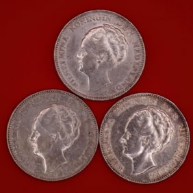 1931 Netherlands Queen Wilhelmina Silver Gulden