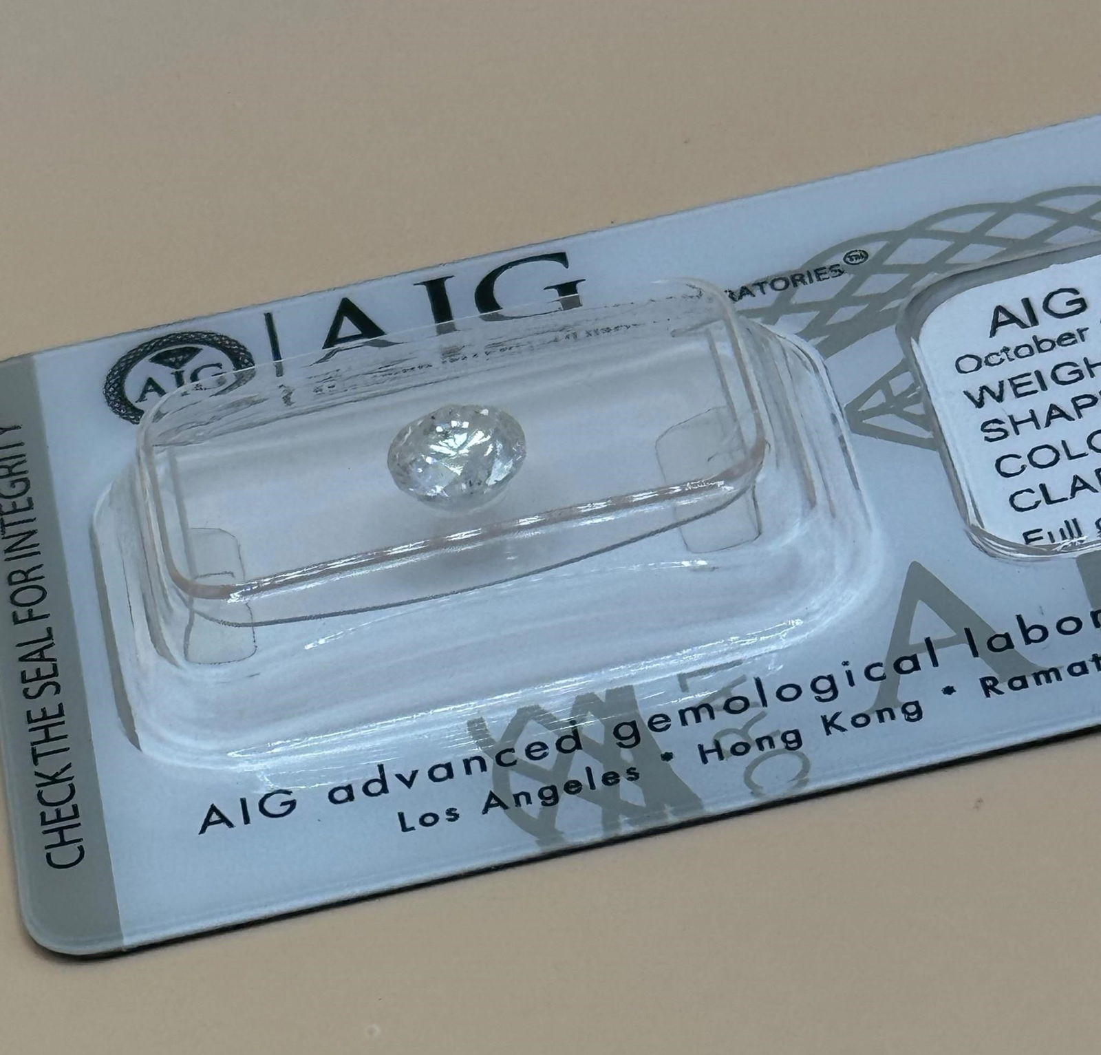 Natural Round Diamond 1.01ct - 3