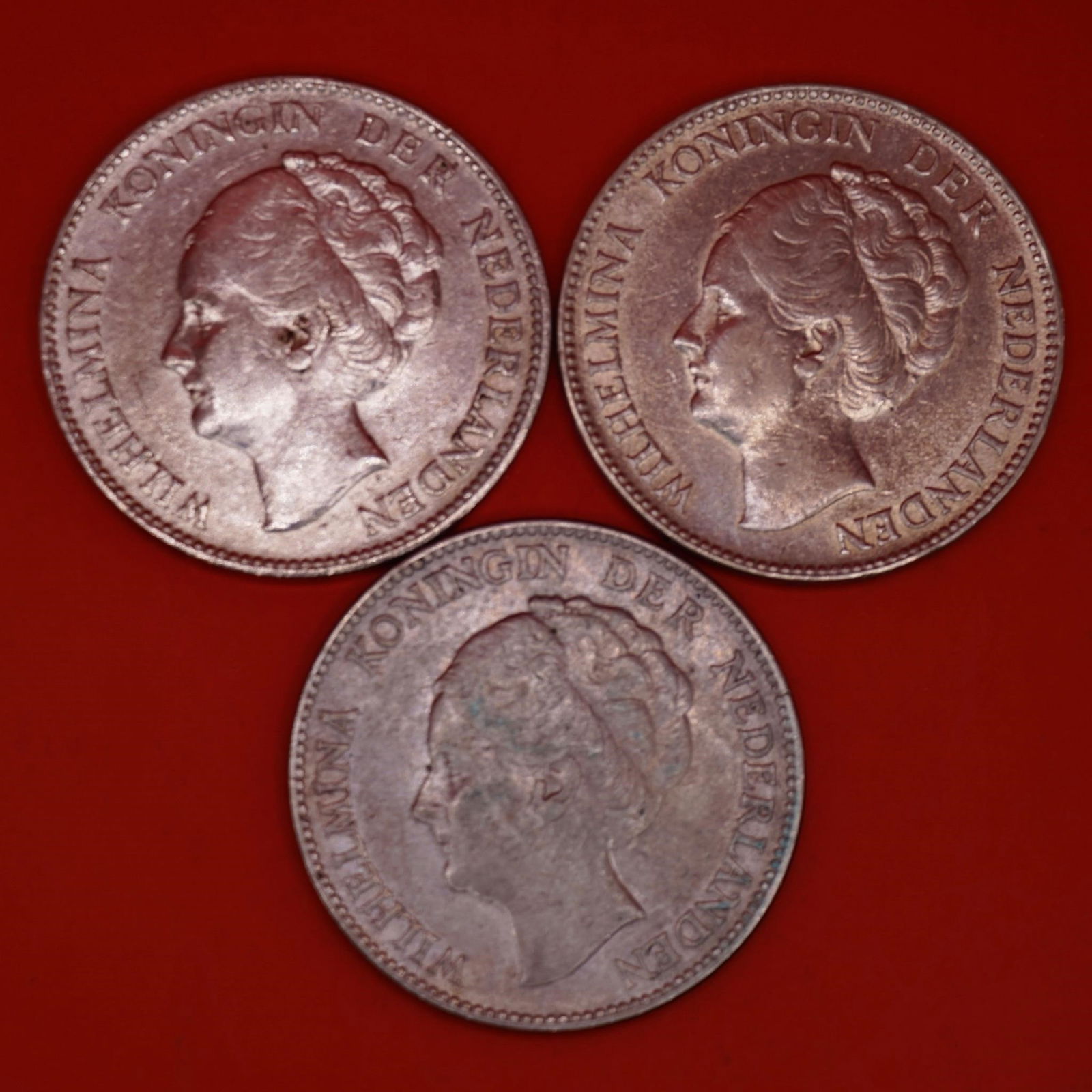 1929 Netherlands Queen Wilhelmina Silver Gulden (1 of 2)