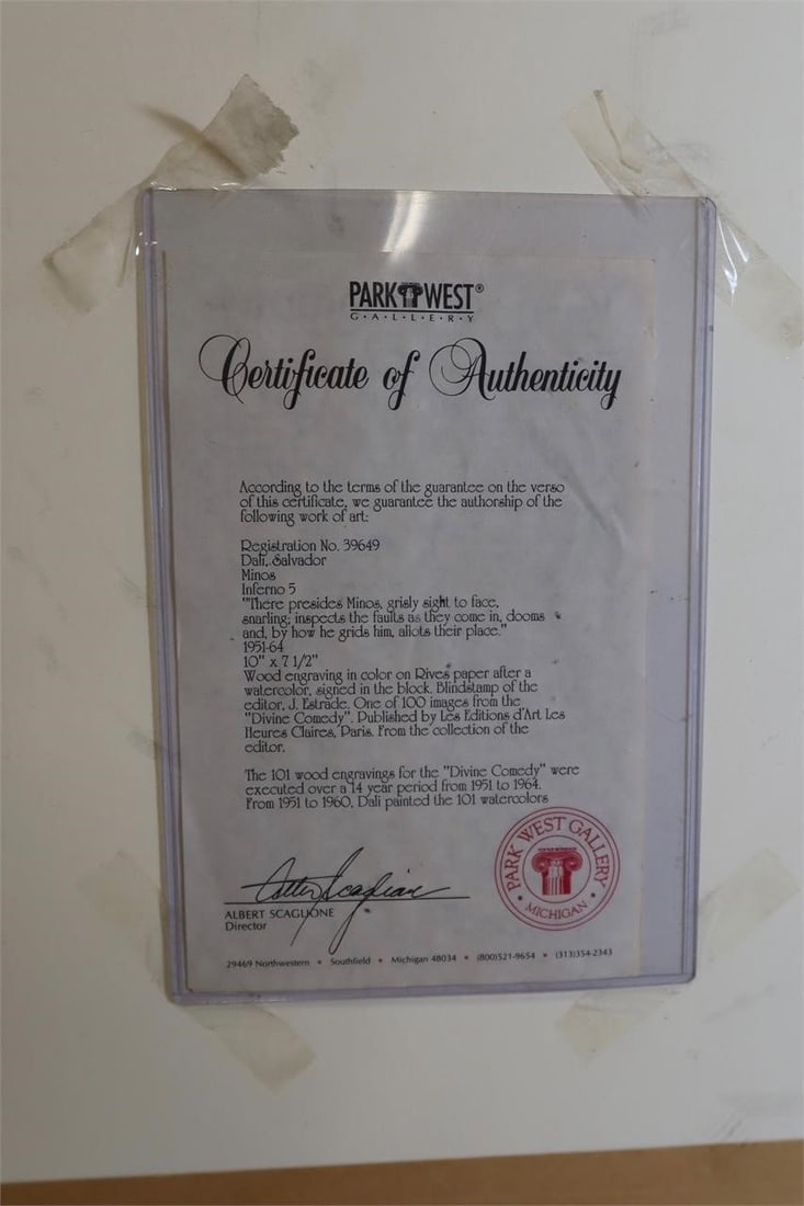 Signed Inferno Canto 5 (Divine Comedy) - 5