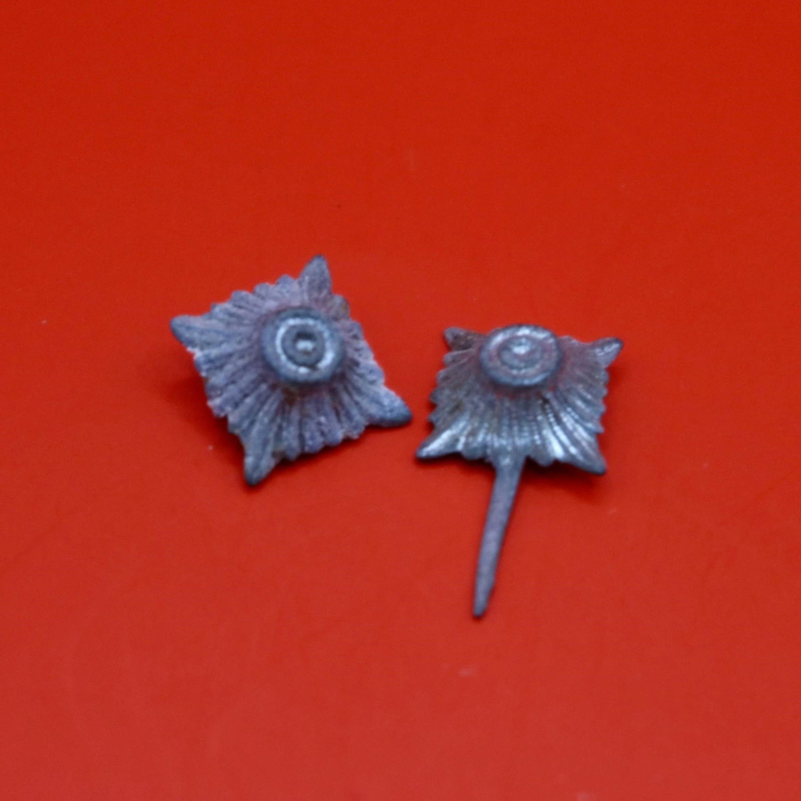 WWII German Army Officer's Rank Pip Pair: Original WWII German Army Officer's Rank Pip, 15mm