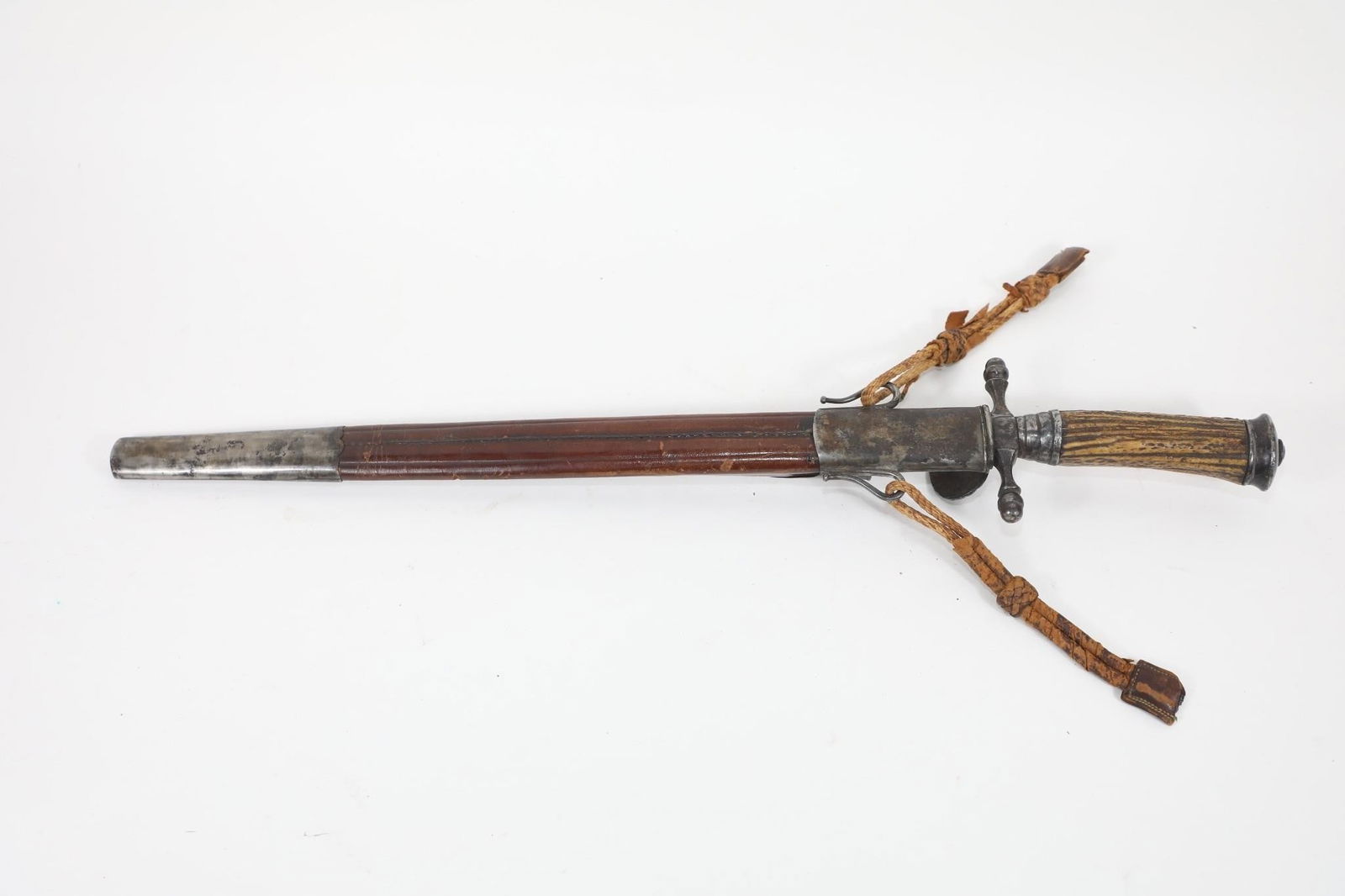 1850 GERMAN HIRSCHFAENGER HUNTING DAGGER - 2