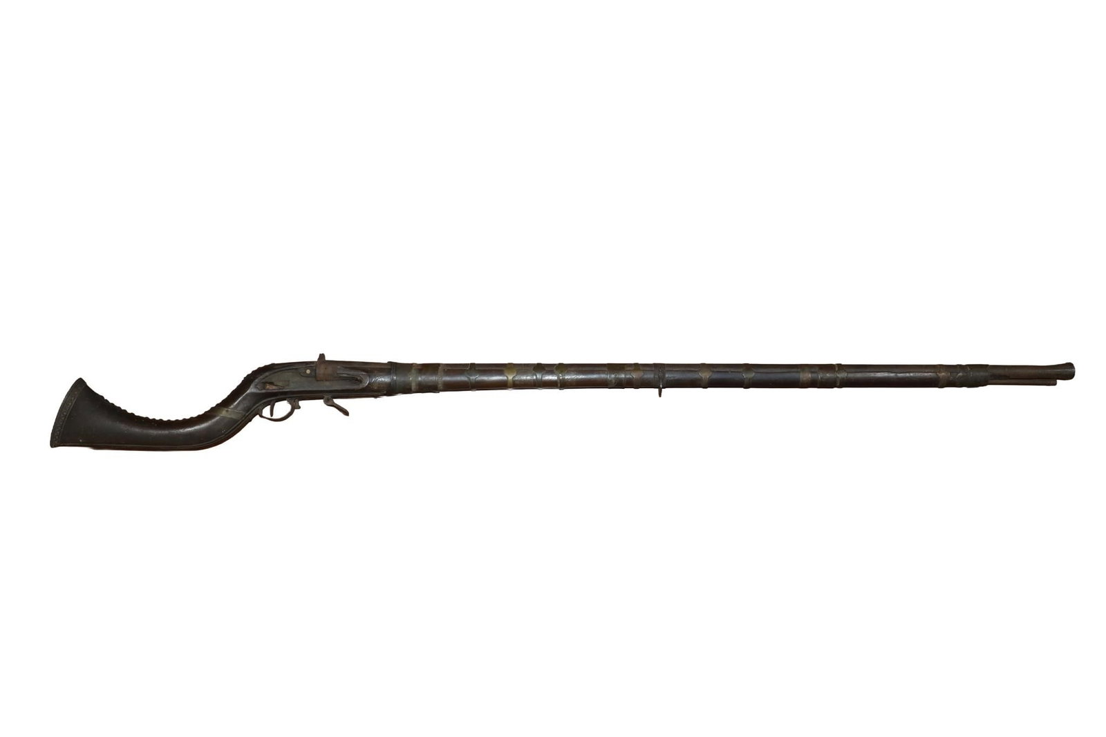Afghan Flint Lock Jezail Rifle (1 of 16)