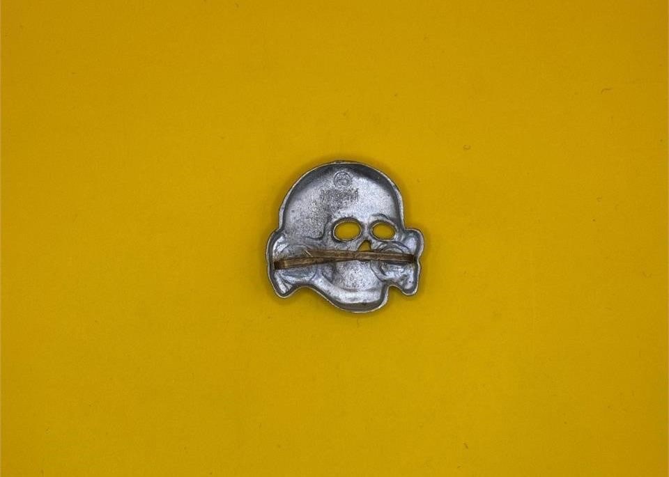 WWII SS Visor Cap Skull - Assmann - 2
