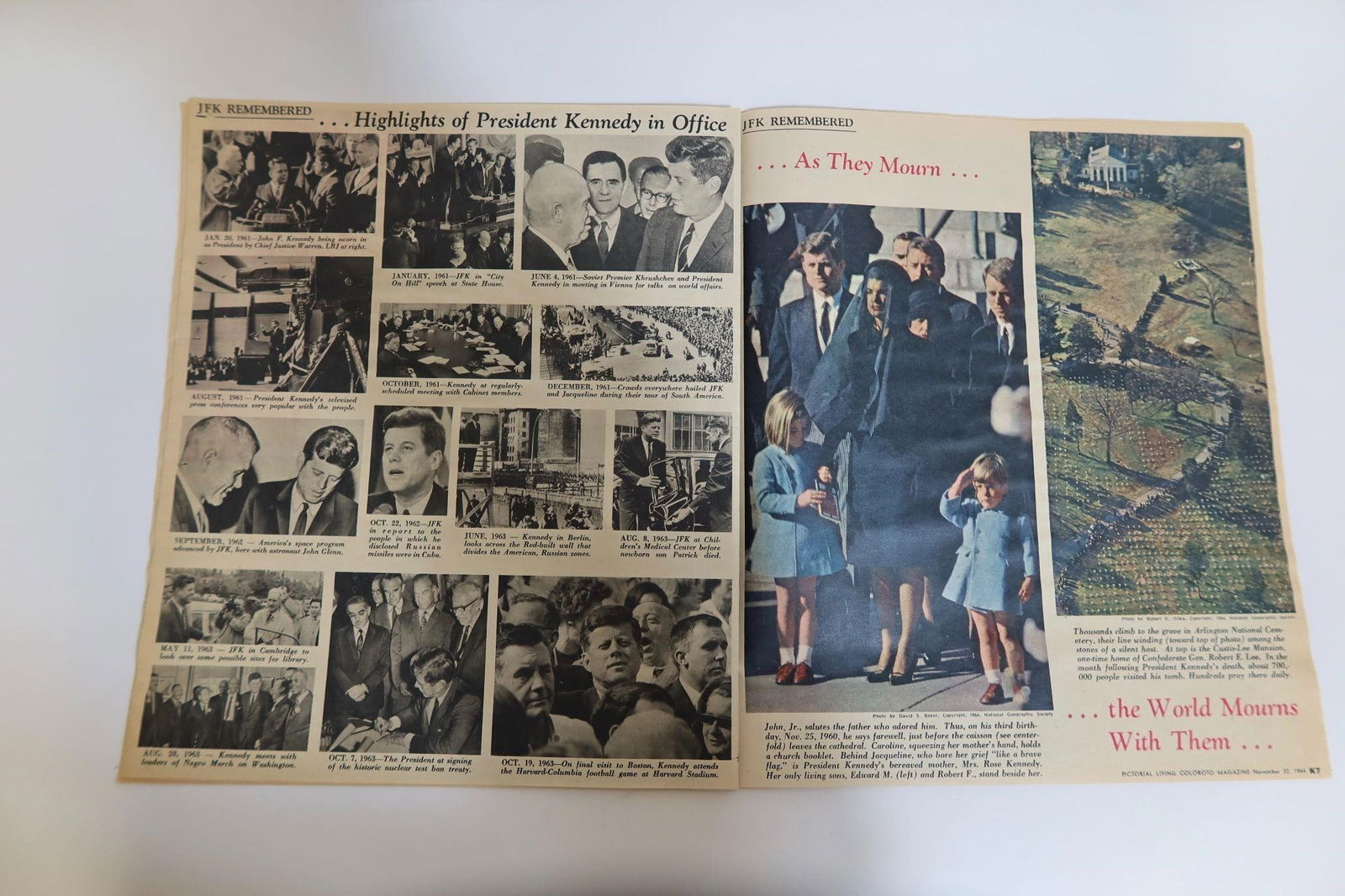 JFK Remembered Magazine Spread - 4