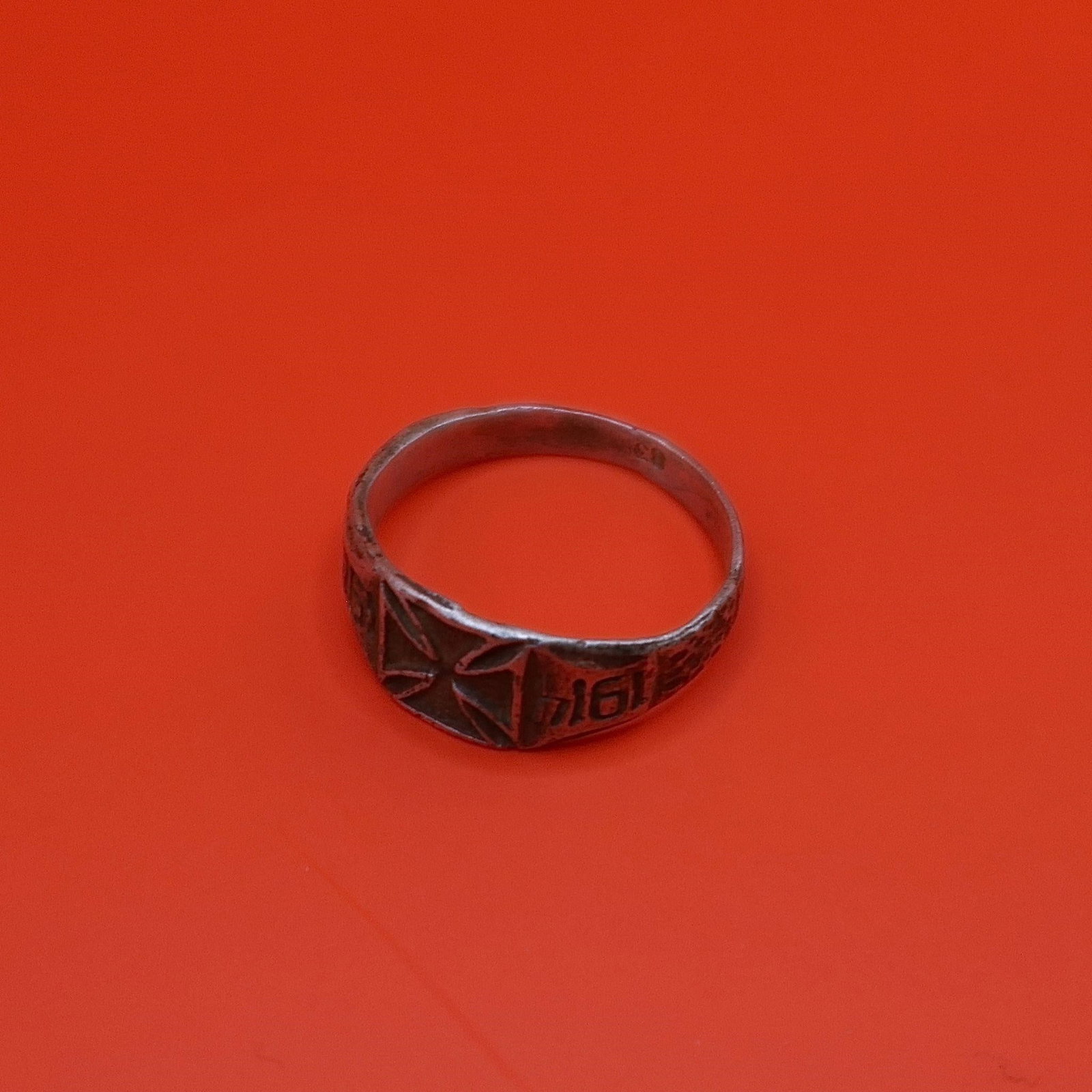 WWI German Silver Ring - 3
