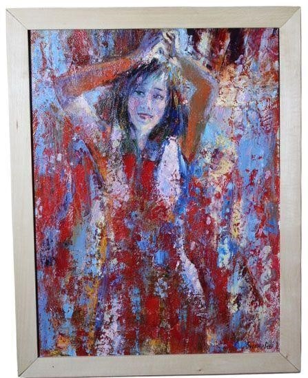 Hot Summer by Andrey Bubentsov: 2016Andrey Bubentsov: The work is by the artist.Russian Artist.Oil on canvas.Painting is framed.Dimensions: 20" x 26"