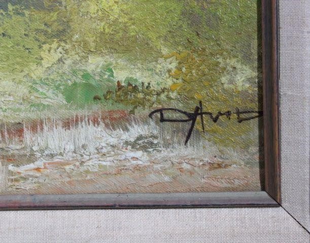Landscape painting signed by David - 2