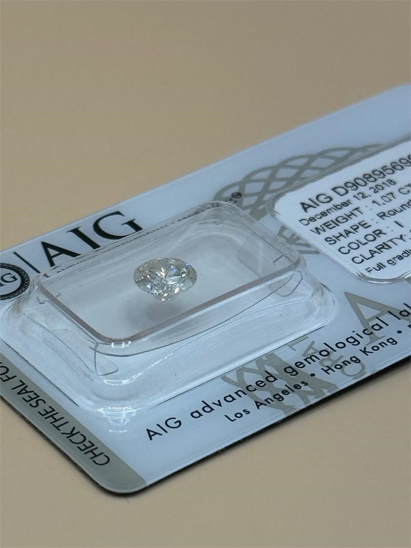 Natural Round Diamond 1.07ct - 3