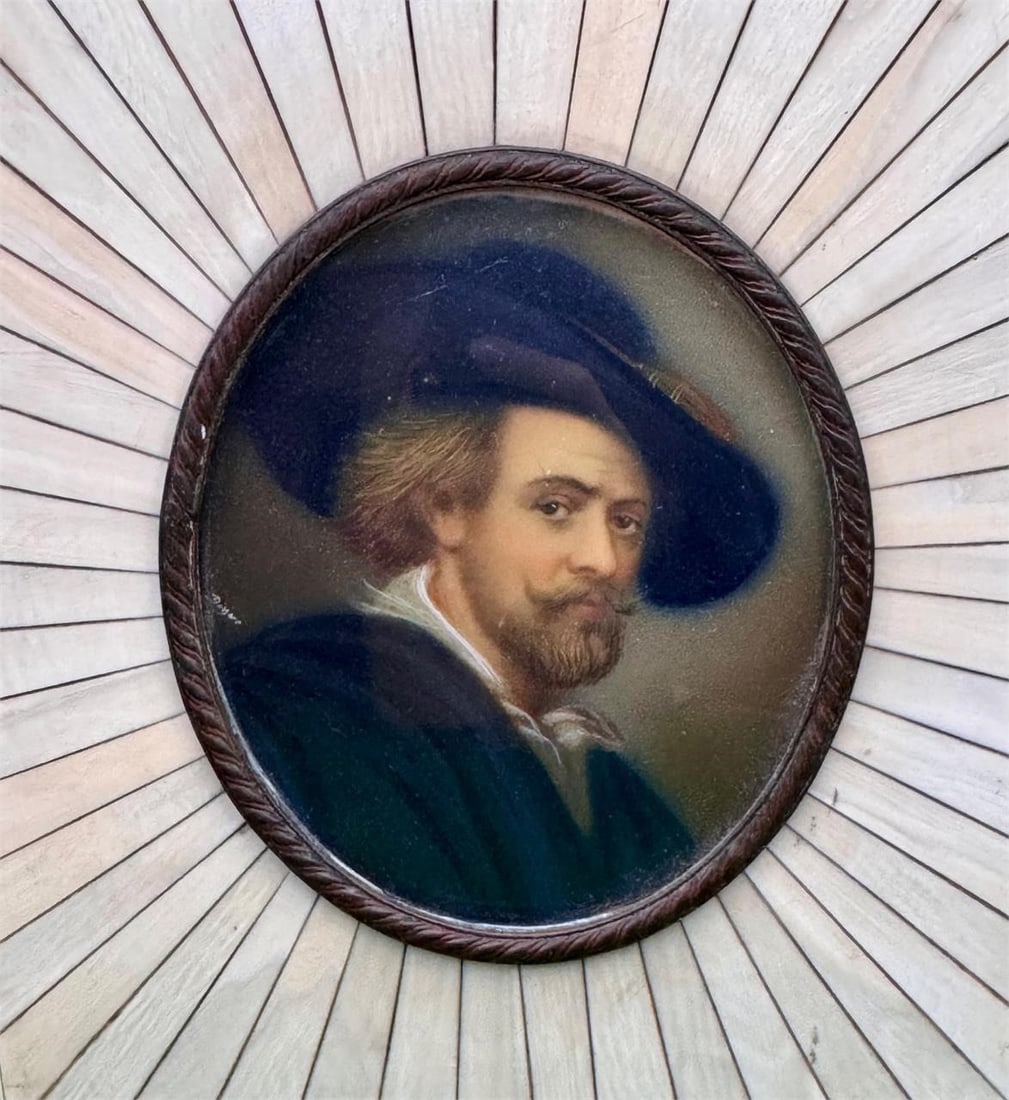 Dimarc French Miniature Portrait: Dimarc French Miniature Portrait in White FrameDimensions: 5 x 6