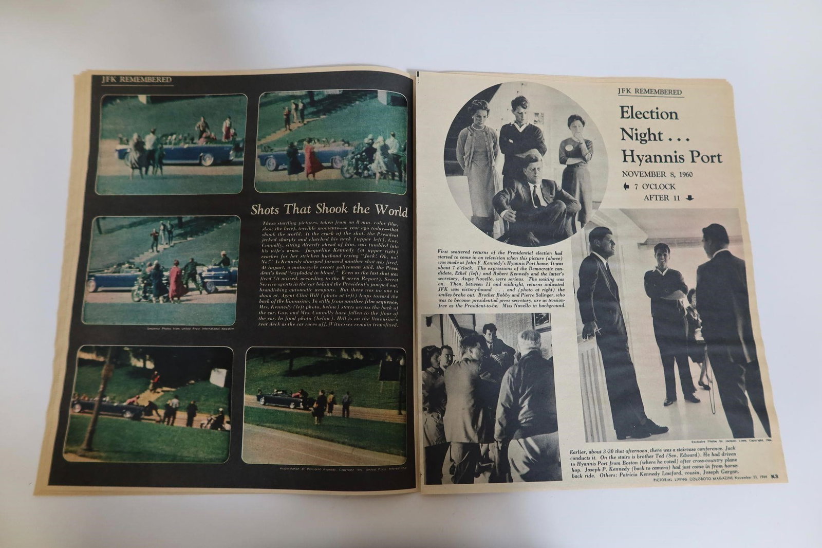 JFK Remembered Magazine Spread - 3