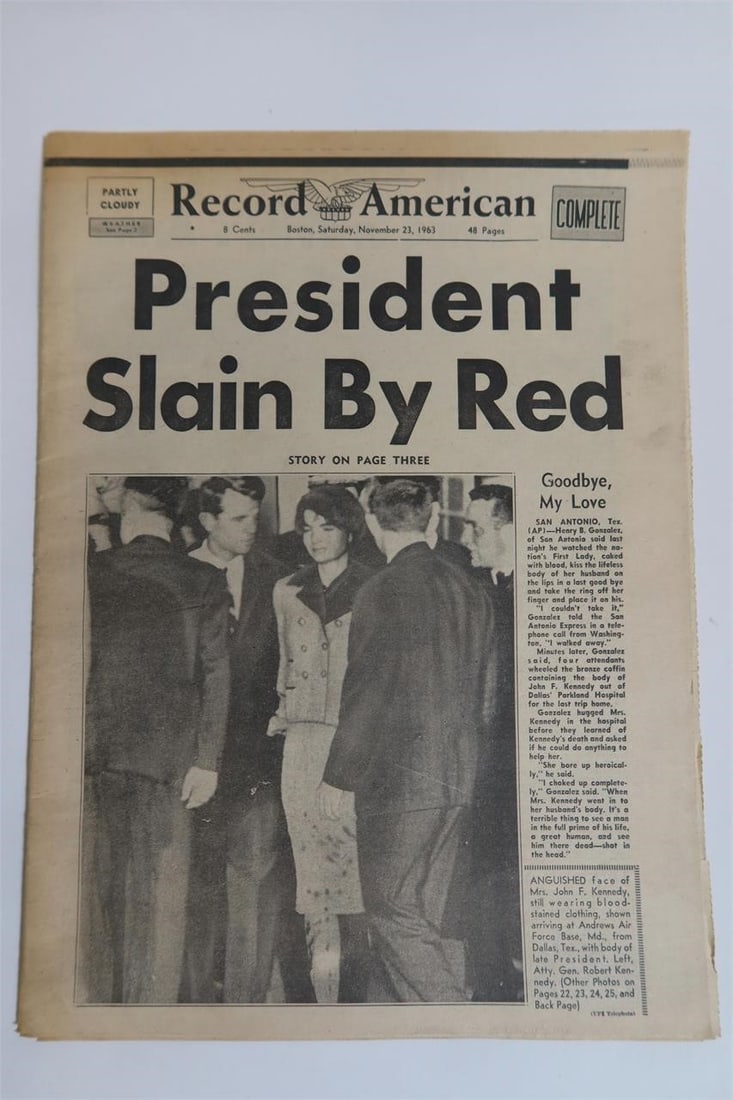 Record American JFK Assassination Newspaper (1 of 6)