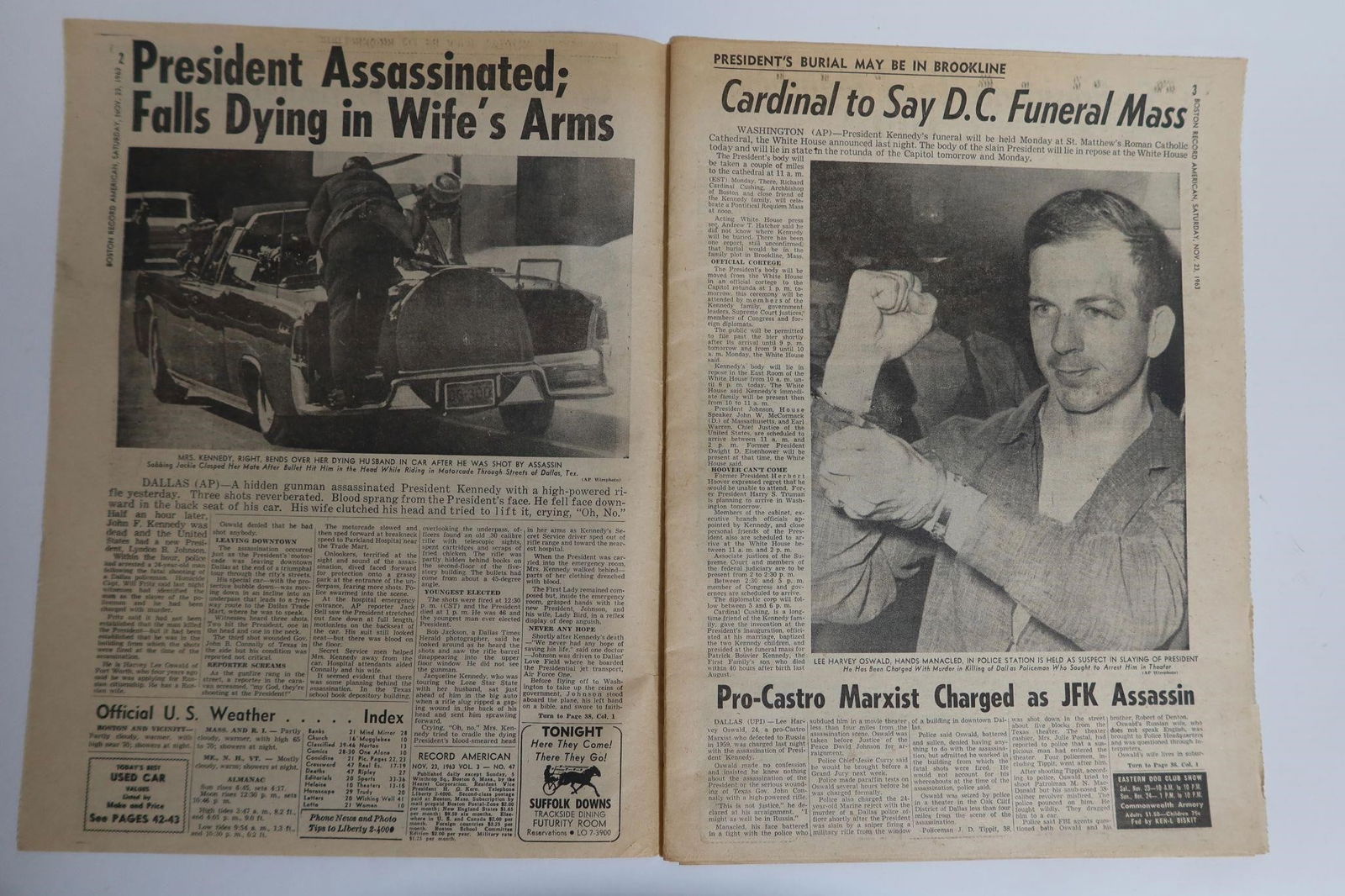 Record American JFK Assassination Newspaper - 2