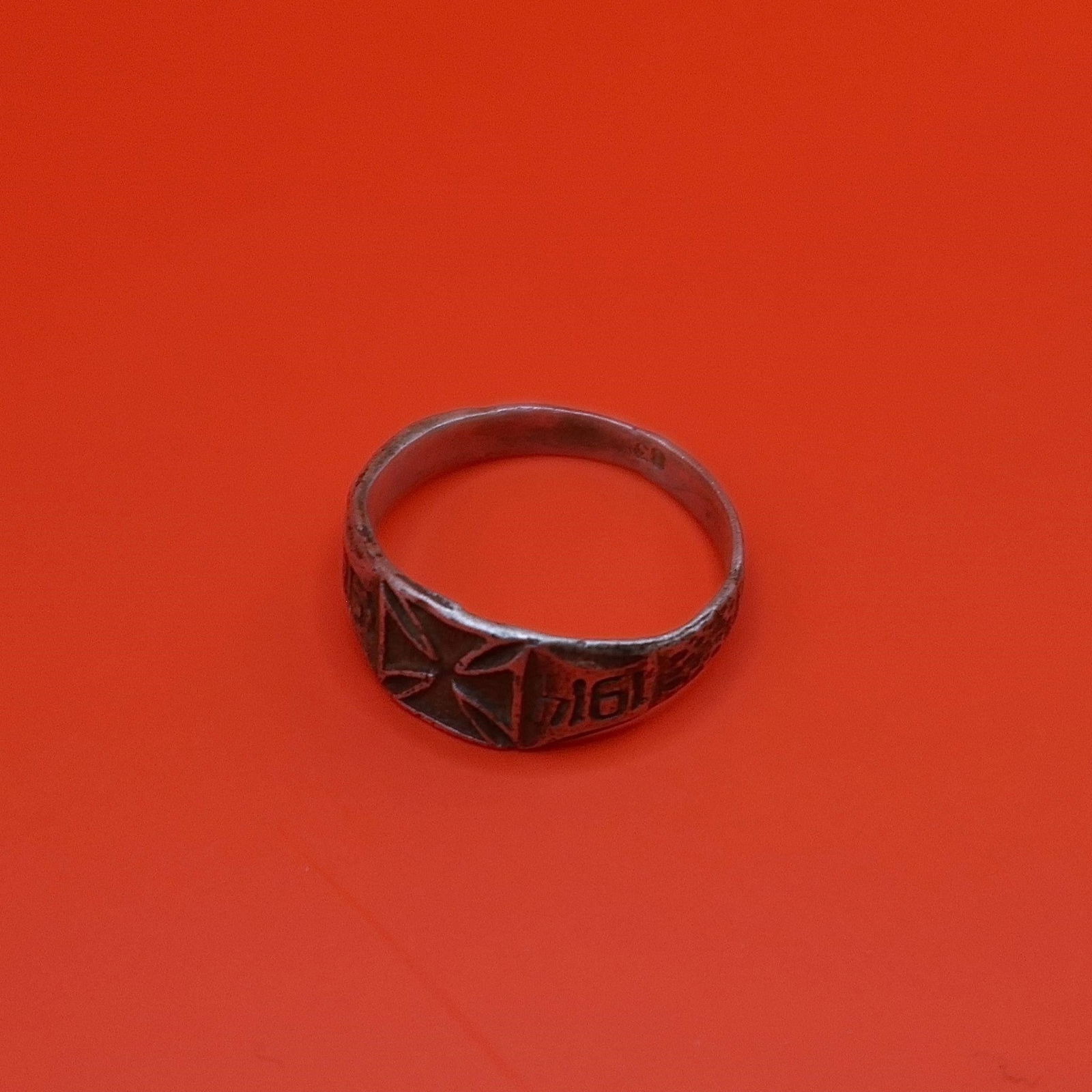 WWI German Silver Ring - 3