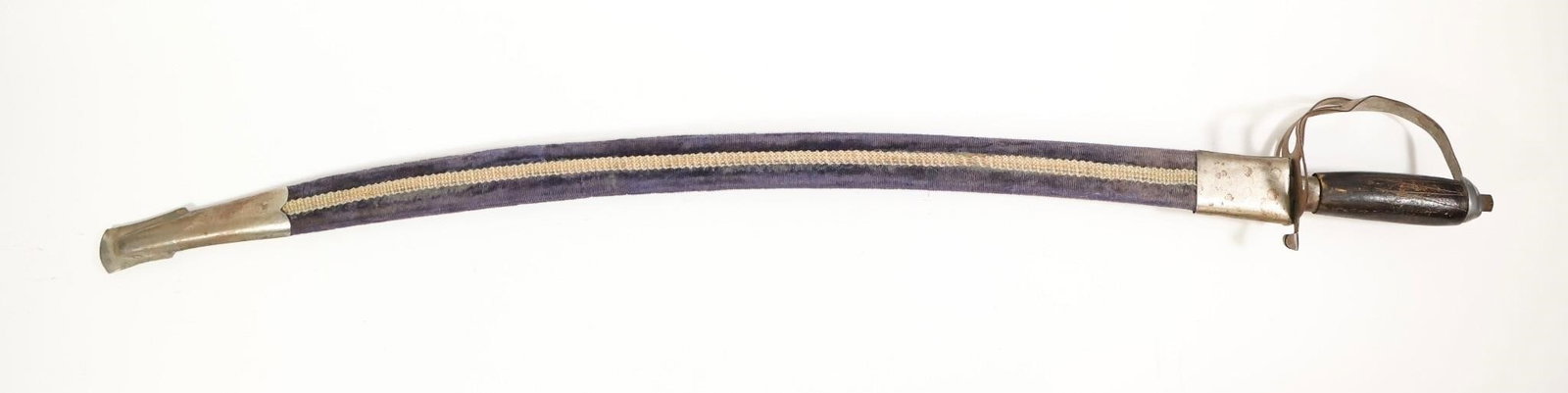 Vintage Indian Sword w/ brass ornate handle: Blade length: 32 inchesFull Length: 37 inchesSold As is.