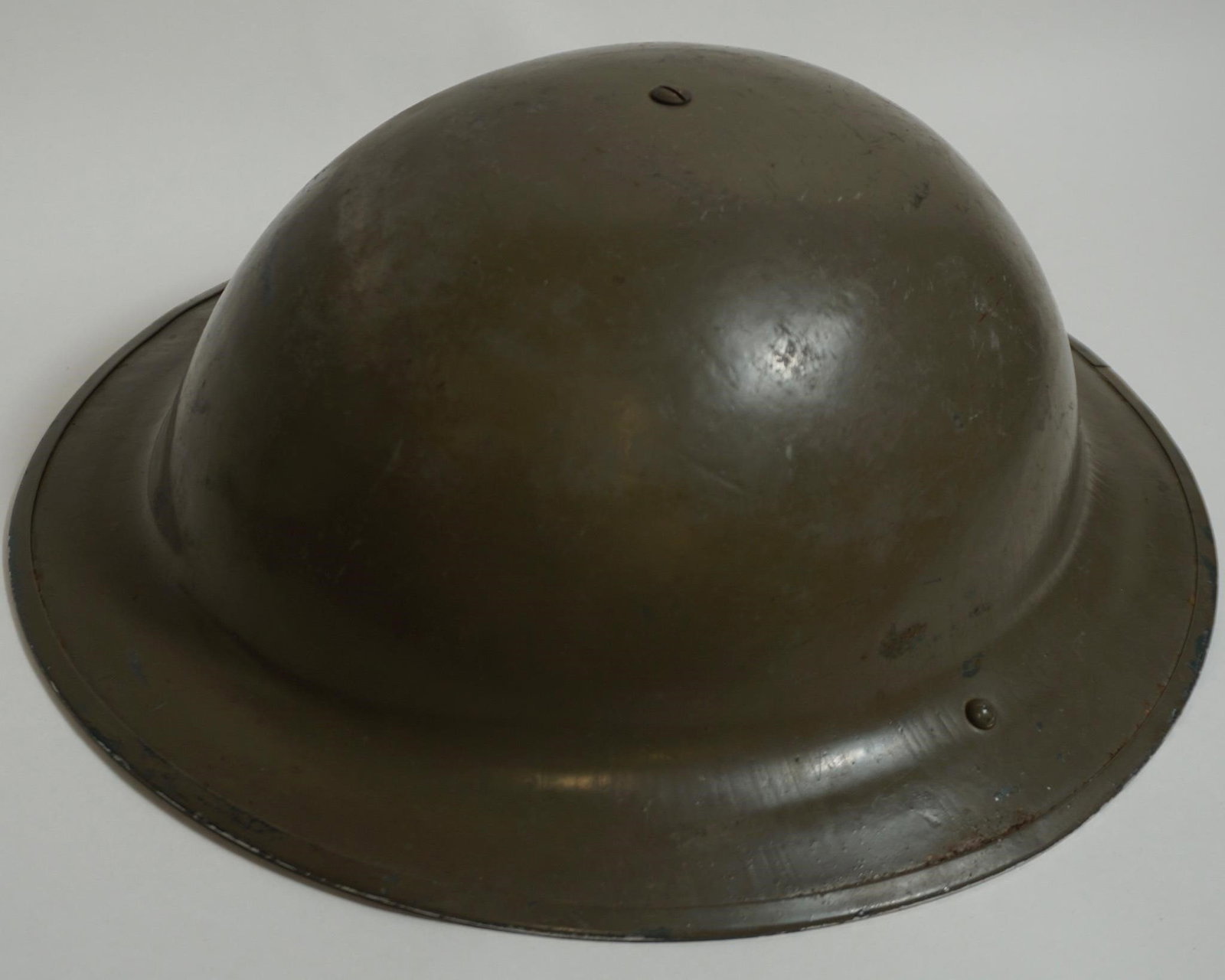 WW2 British Army Steel Brodie Mk 2 Helmet: WWII British Army steel Brodie Mk II helmet, the standard combat helmet worn by British forces during the Second World War.