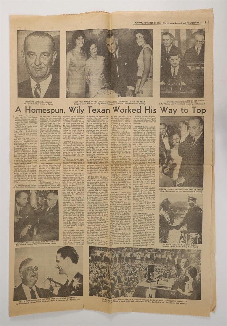 Atlanta Journal Constitution JFK 1963 - 2
