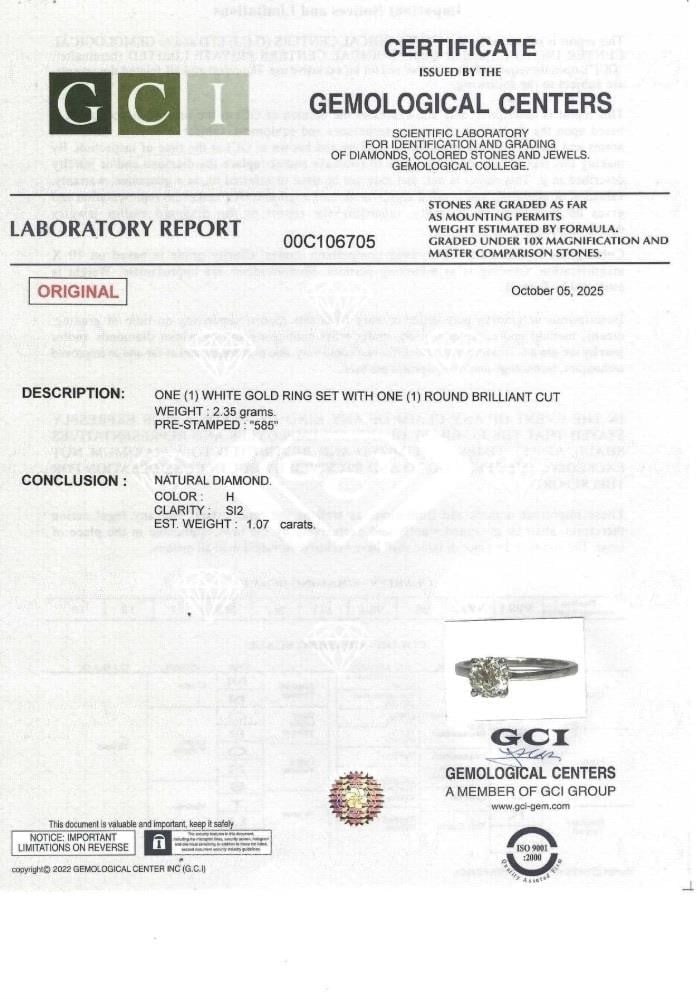 Natural Diamond Ring 1.07ct - 4