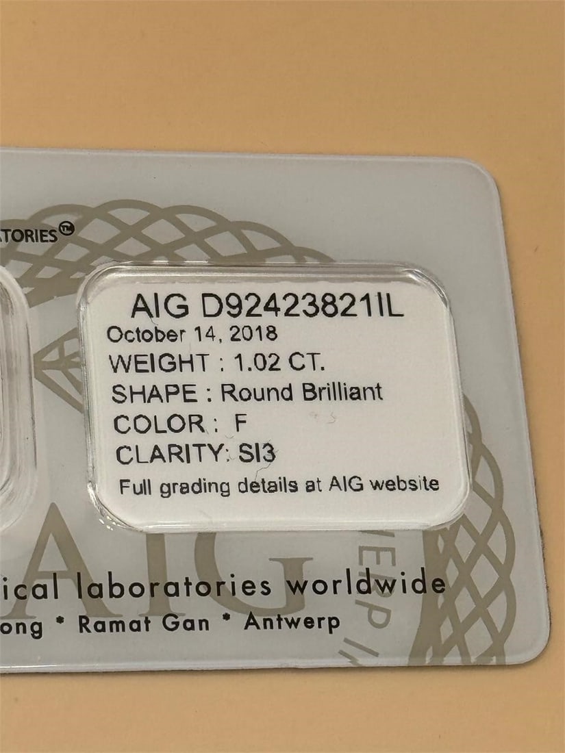 Natural Round Diamond 1.02ct - 3
