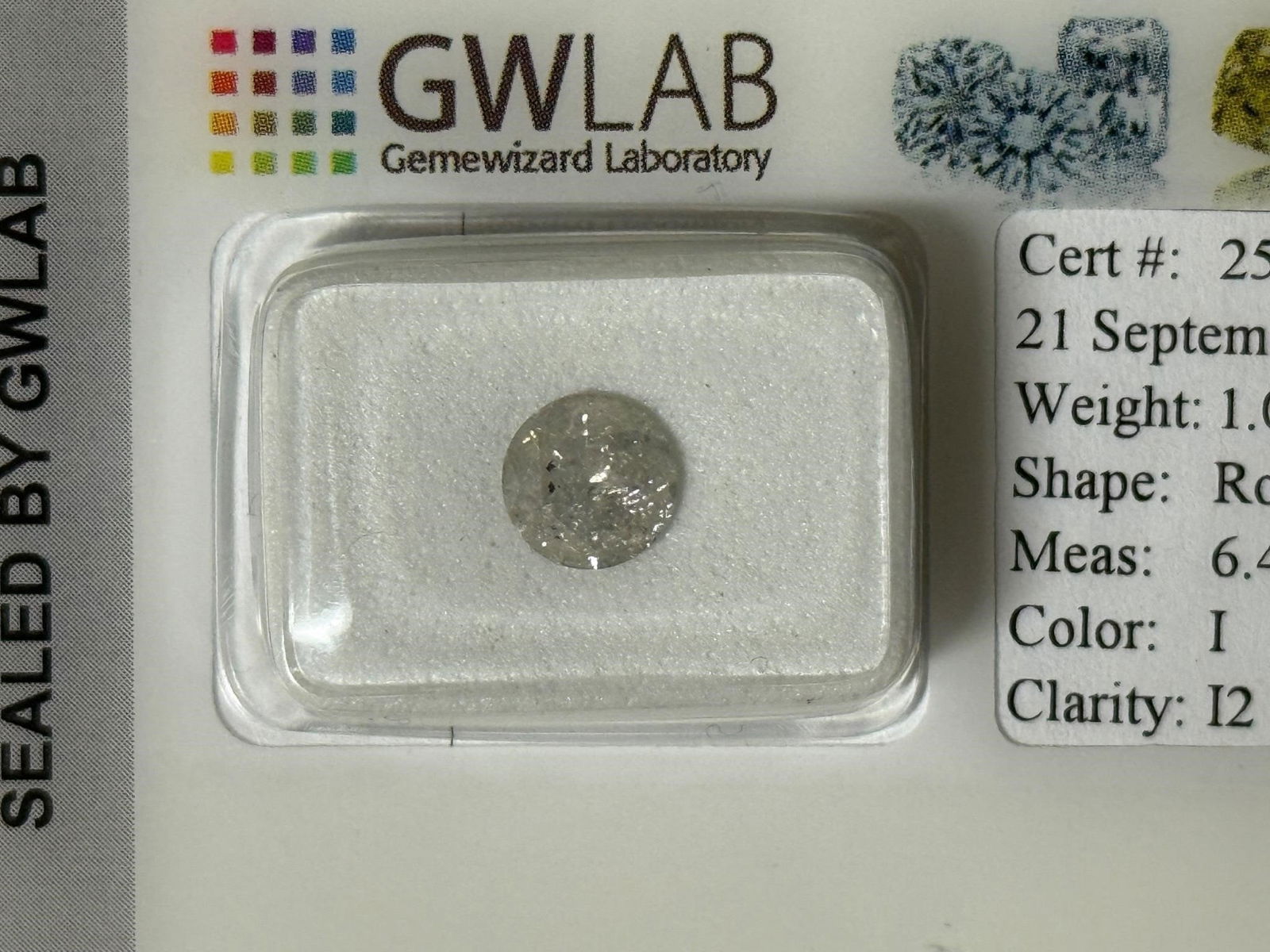 Natural 1.03 ct Round Diamond - 2