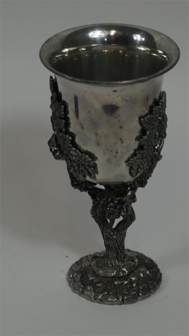 Fellowship Foundry Pewter Grapevine Goblet - 4