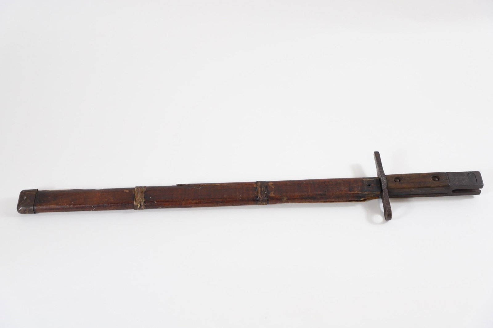 WWII Japanese Last Ditch Type 30 Bayonet Jinsen: This bayonet was made at the Jinsen Arsenal in Korea. Korea had been occupied by Japan as a colony for many years; so, small arms production, including rifles, hand grenades, and bayonets occurred